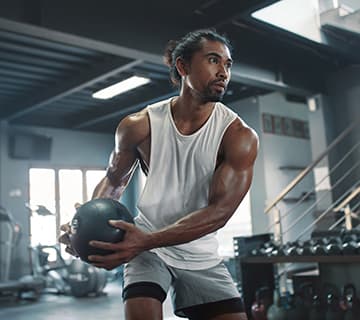 Man Strength Training